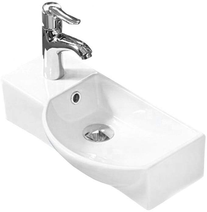 Mexen Hugo opbouw wastafel rechts 45 x 24 cm, wit - 21254500R