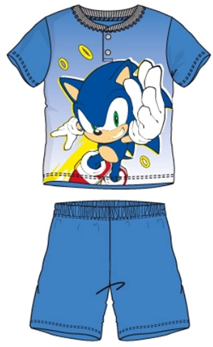 Sonic Pyjama-set Katoen Blauw Maat 98