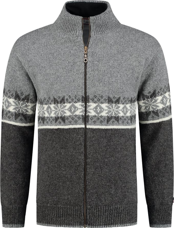 Norfinde Scandinavisch vest windstopper - 100% zuivere wol - grijs