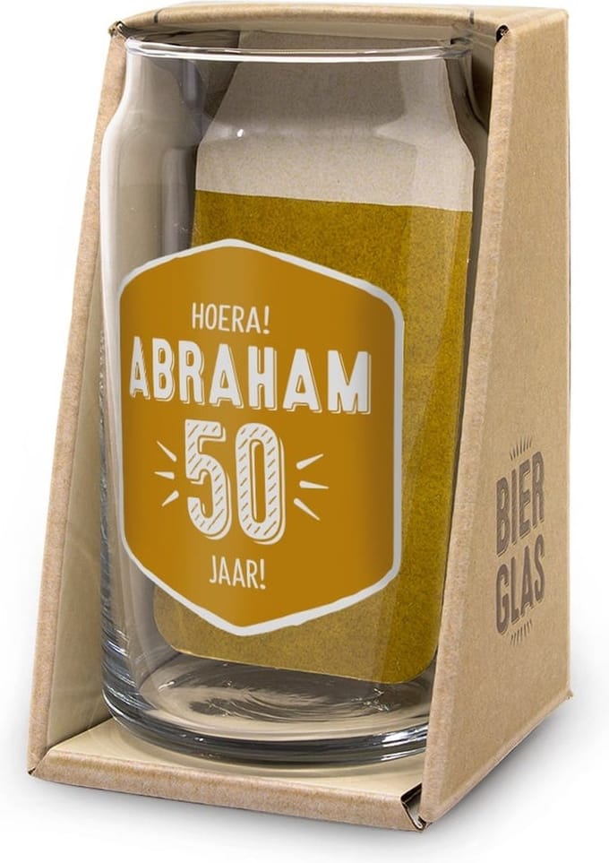 Bierglas - Drop - Abraham - In cadeauverpakking