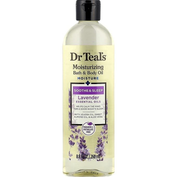 Dr. Teal'S, Hydraterende Bad- en Lichaamsolie, Lavendel, 260 ml (8.8 fl oz) beige
