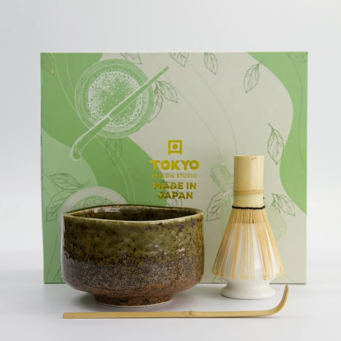 Tokyo Design Studio - Matcha Cadeauset - Groen/Bruin - 12x7.5cm