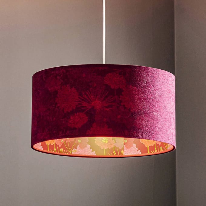 Maco Design Hanglamp Savanna met kap van Samt