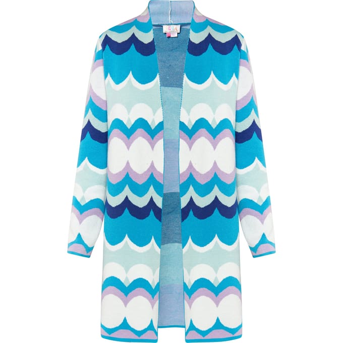 IZIA Vest Dames Blauw Veelkleurig