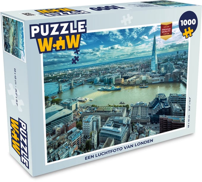 Puzzel Londen - Theems - Tower Bridge - Legpuzzel - Puzzel 1000 stukjes volwassenen