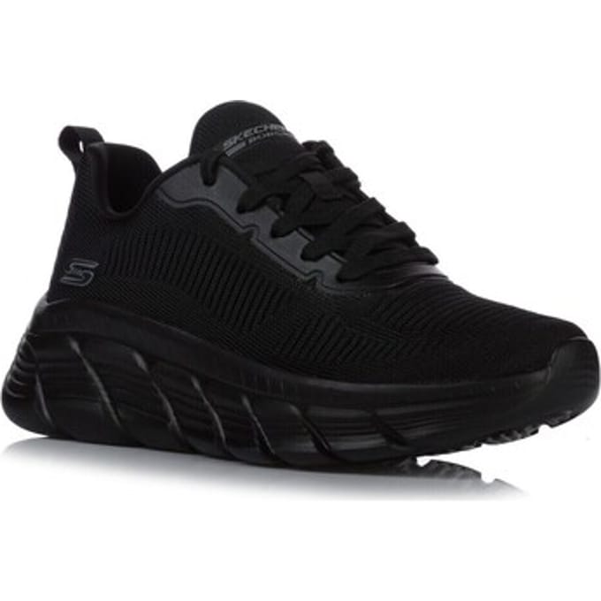 SKECHERS BOBS B FLEX HI - FLYING HI Sneakers Platform Dames Zwart 117385 BBK