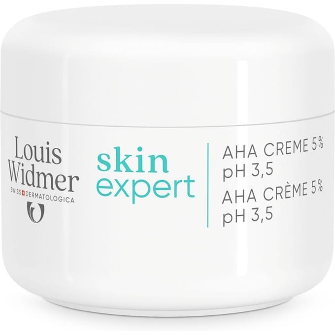 Louis Widmer Skin Expert AHA Crème 5% pH 3,5 Zonder Parfum 50