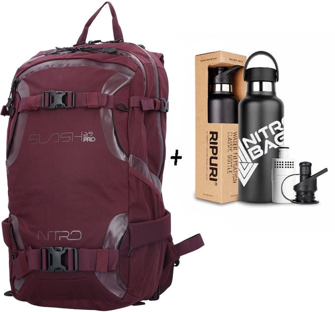 NITRO Slash Pro X Ripuri Set 25 Wandelrugzak 53 cm - wine