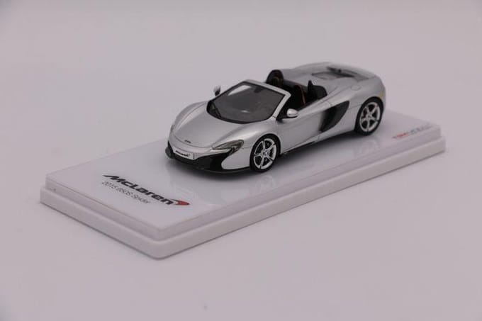 1:43 Diecast Modelcar McLaren 650S Spider (linksgestuurd) Supernova Silver Truescale Miniatures