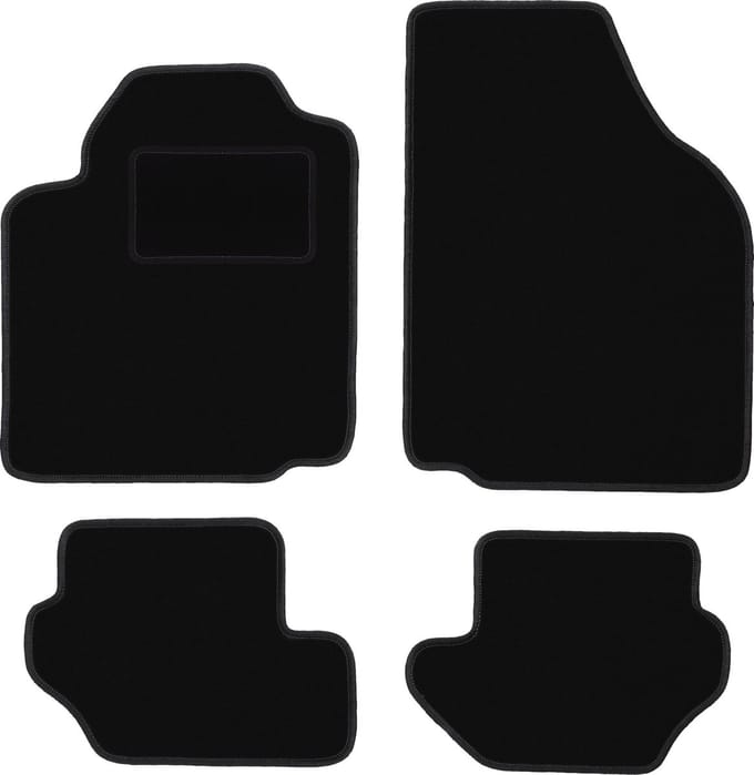 Zwarte veloursmatten voor: Ford Fiesta MK5 hatchback (1999-2002)