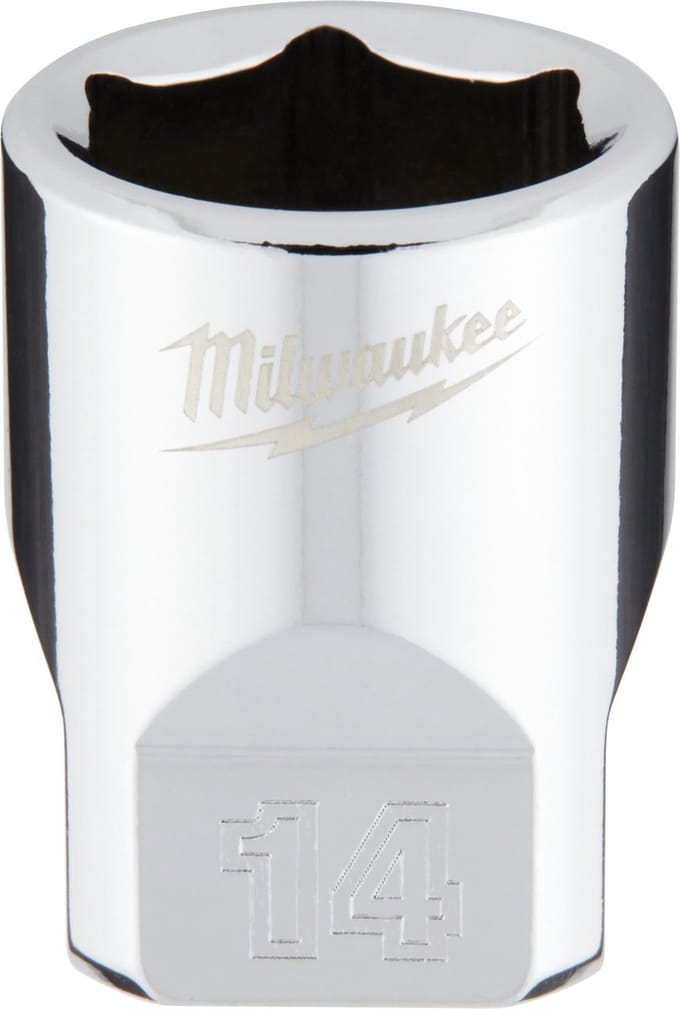 Milwaukee 1/4 Ratel Dop Metrisch Standaard 14 mm - 4932478322