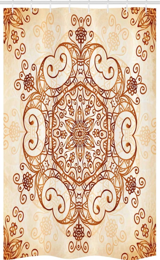 ABAKUHAUS Douchgordijn – Damast – 120x180 cm – Polyester
