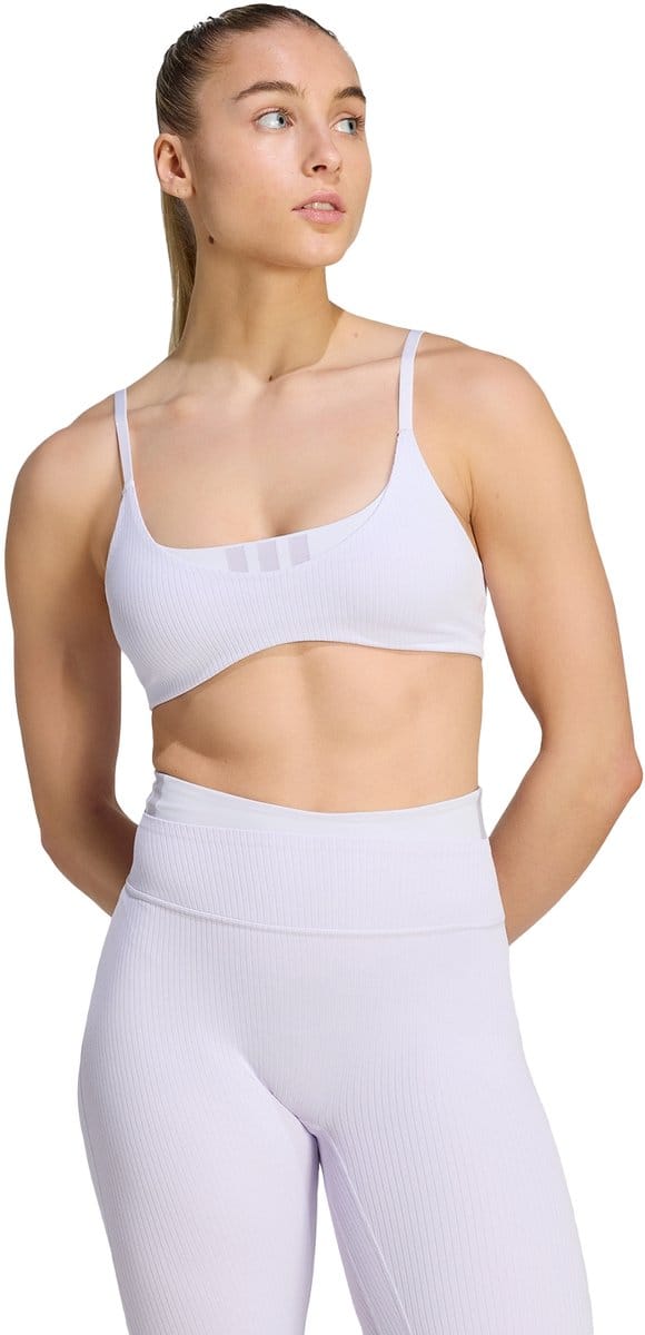 Adidas Performance All Me Light Support Rib Beha - Dames - Paars