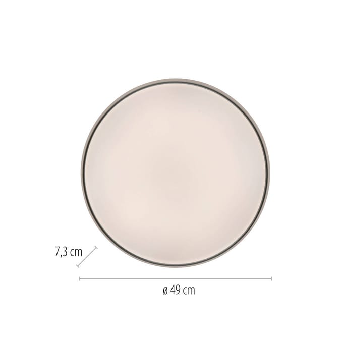 Schöner Wohnen LED plafondlamp TAVOLI, wit, Ø 49 cm, metaal, CCT, dimbaar