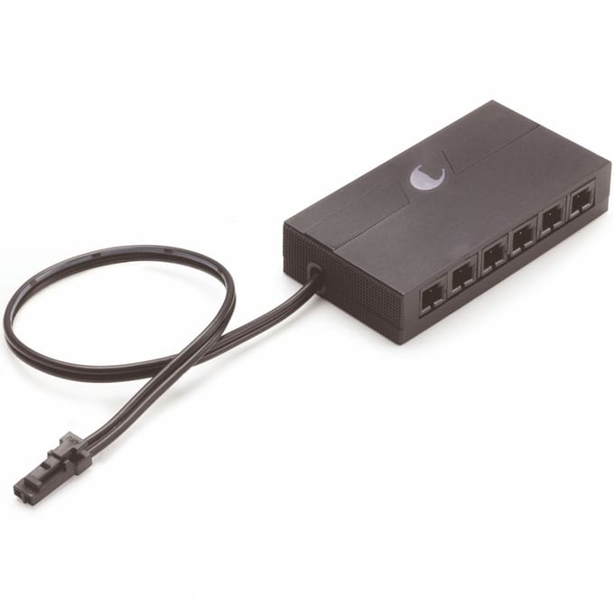 Domus Line GIRO E LED-verdeeler Single Color (64 x 34 x 13 mm, 12V, Micro12, 200 mm Kabellengte) van SOTECH