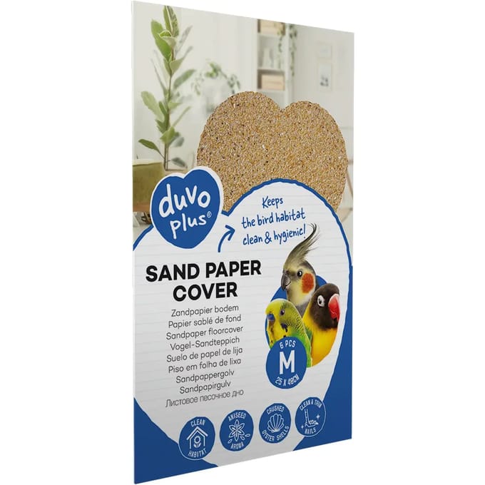 Duvoplus - Vogels - Zandpapier bodem S - 8pcs - 21x35cm