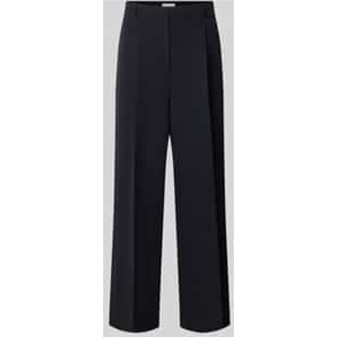 Wijdvallende broek met viscose,
