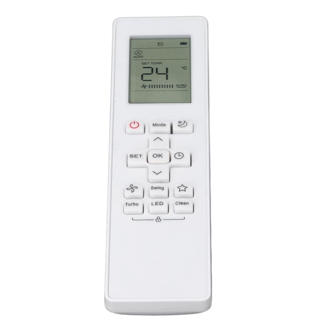 Airconditioner Afstandsbediening Duidelijke Knoppen Comfortabele Grip Schokbestendigheid voor Unical white