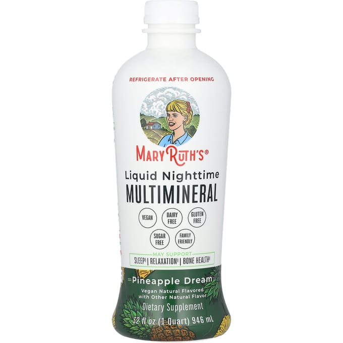 MaryRuth's vloeibare multimineralen nachtcrème, ananasdroom, 946 ml (946 ml)