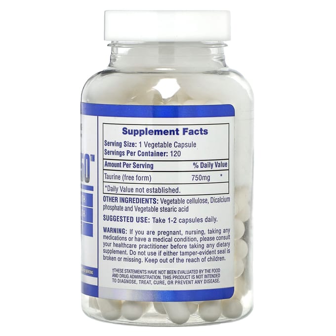 Taurine 750, 750Mg, 120 Capsules