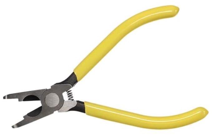 Toolland Krimptang 150 mm – Voor UR/UY/UG Connectoren – 0,14-0,5 mm² – Met Geïntegreerde Snijkant – Koolstofstaal – Geel