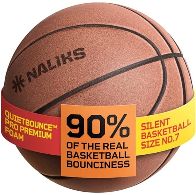 Oefenbal voor Stil Basketbal - 29,5 Inch NBA-Maat nr. 7