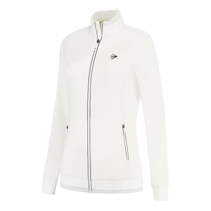 Dunlop Club Knitted Trainingsjack Dames-Wit