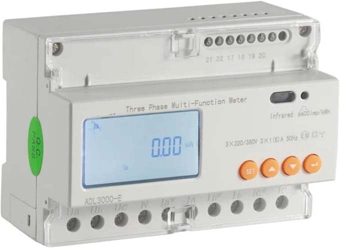 Draaistroommeter - Energieverbruik meter - Industriële meting - 3CTs aansluiting - 126 x 91 x 74 mm