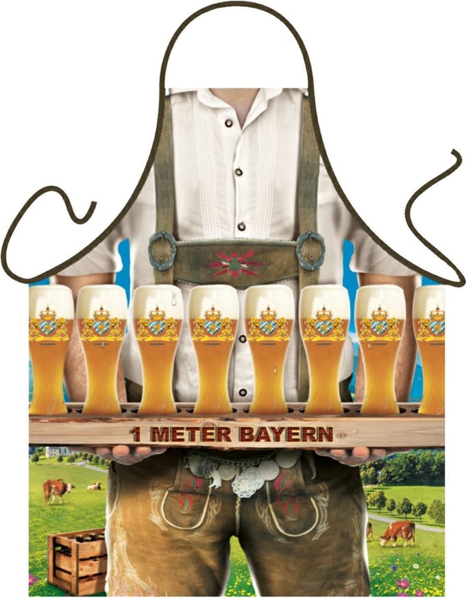 1 meter Beieren bier - Tiroler schort kookschort