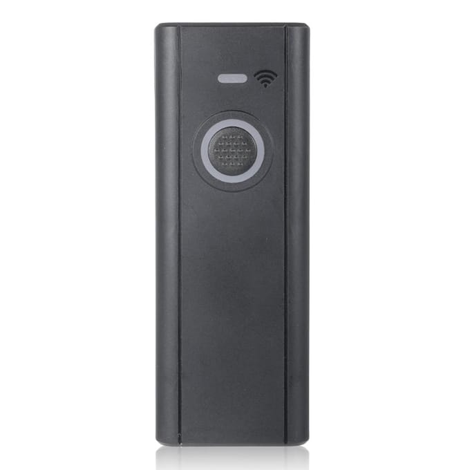 Bisofice 1D2D Barcodescanner 2.4G DraadloosBTUSB Bekabelde Verbinding Mini Barcodelezer Ondersteuning 0 zwart