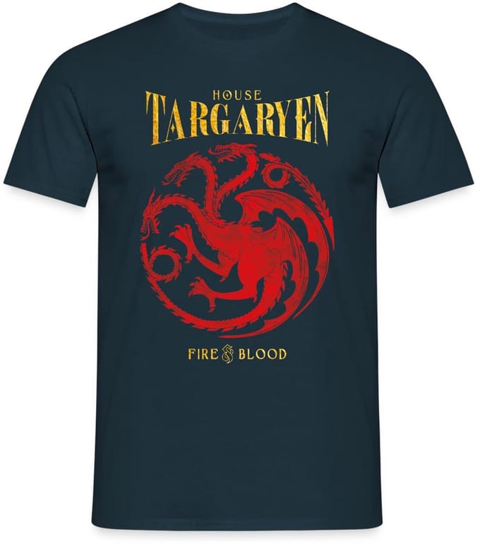 Game Of Thrones Huis Targaryen T-Shirt Heren