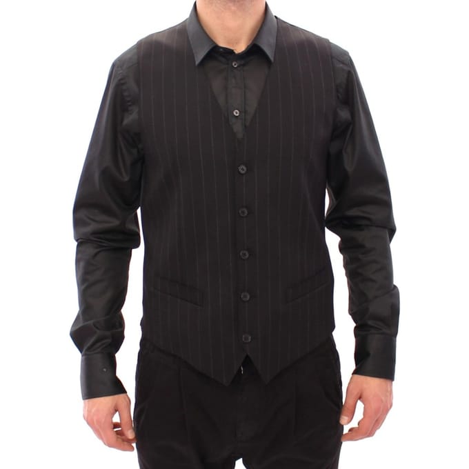 Streepmotief Vest Formele Stijl