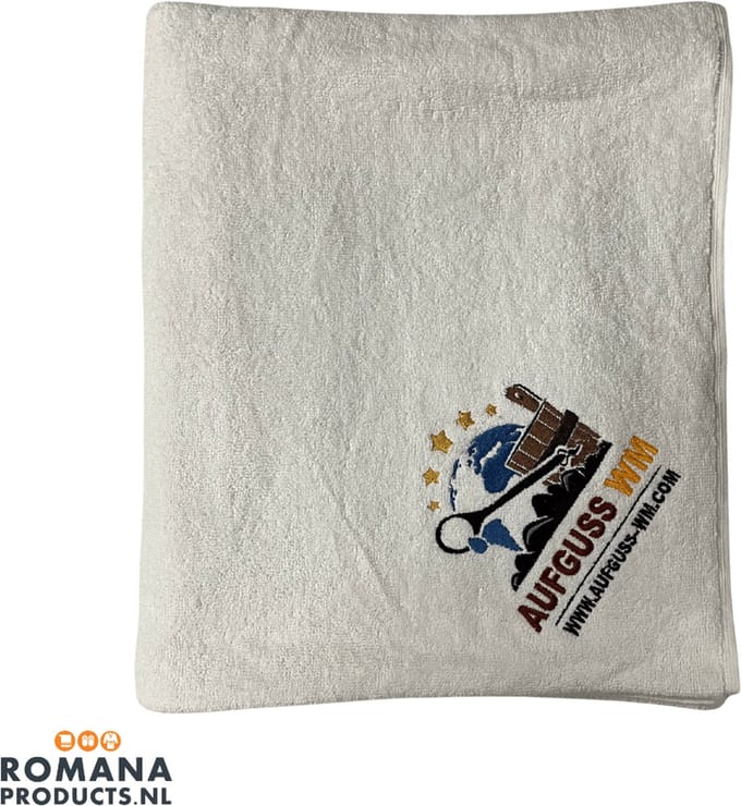 Aufguss Wapperdoek Open - Voor Sauna en Wellness - Wit - 100cm x 150cm