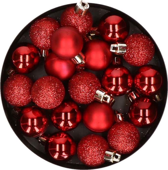 Cosy&Trendy kersballen - 20 stuks - 3cm - kunststof