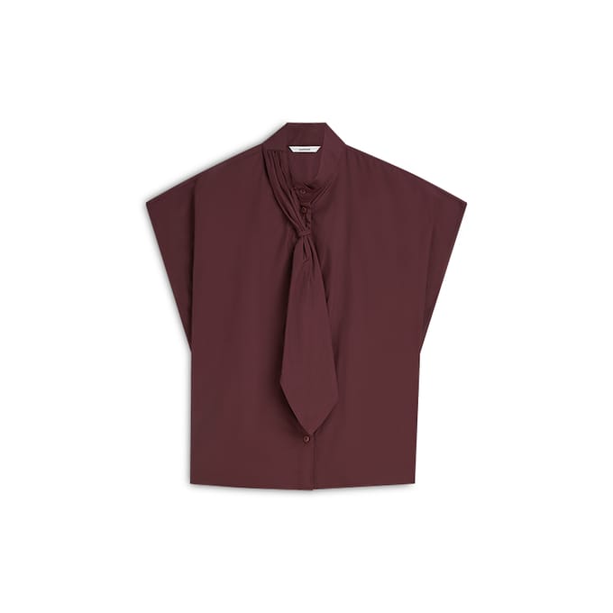 Summum Top Taft Light Blouses Bordeaux 2s3526-12259