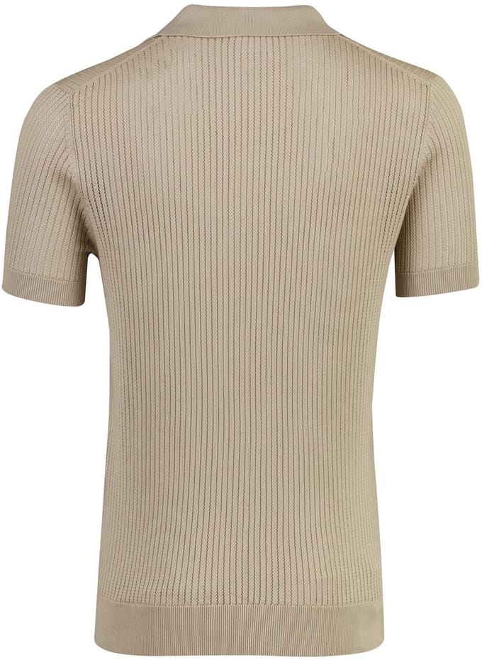 Born With Appetite poloshirt korte mouw beige