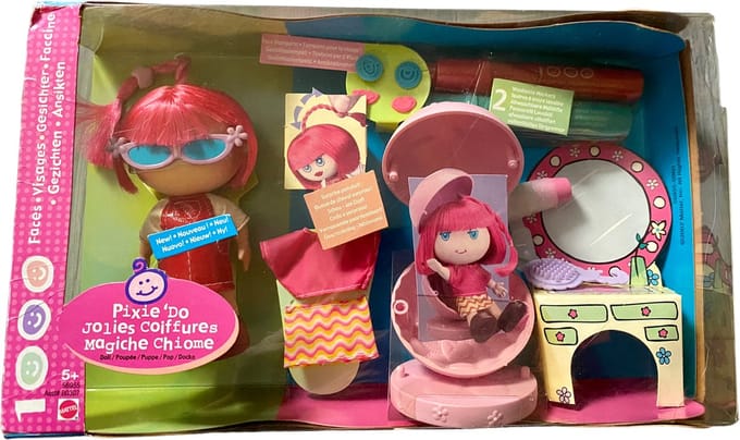 Mattel Pixie - Mooie kapsel - Magische gezichten - Poppen - Speelset