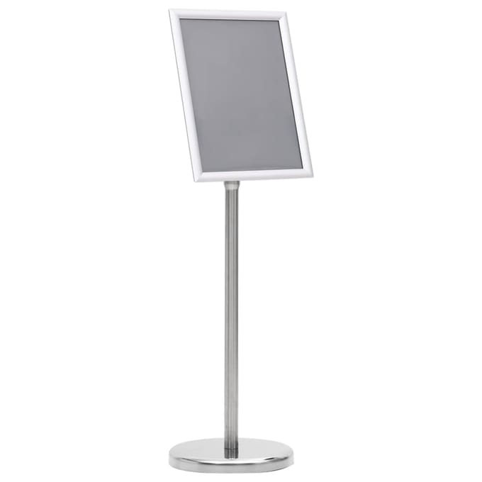 vidaXL - Posterstandaard - A4 - aluminiumlegering - zilverkleurig