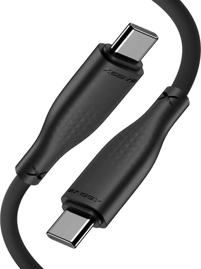 Xssive USB C naar USB C Kabel - Ondersteunt Super Fast en Quick Charge - Geschikt voor Android & Samsung Oplaadkabel - 1 Meter