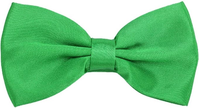Fako Fashion® - Vlinderstrik - Vlinderdas - Satijn - 12.5cm - Lime Groen