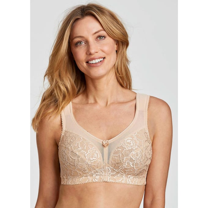 Push-up beha zonder beugels - beige - Gr. 100 C van Goldner Fashion