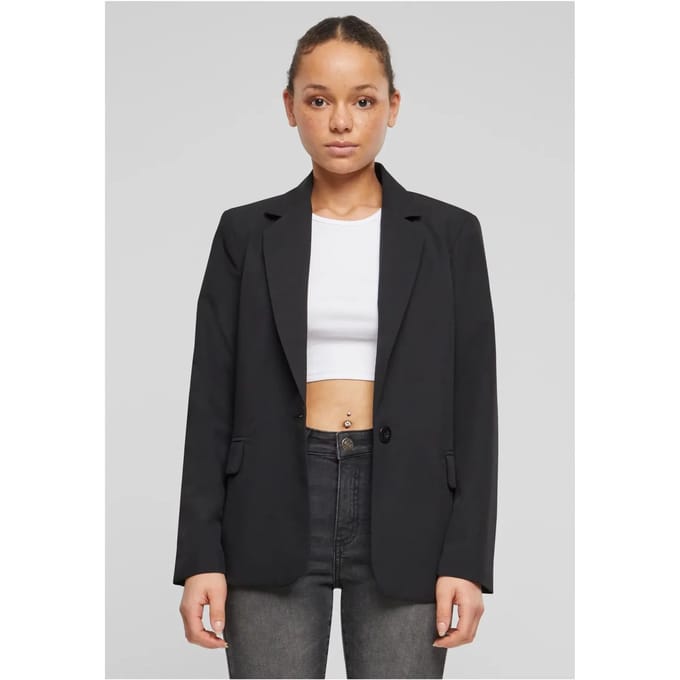 Urban Classics Basic Dames Blazer - zwart - S