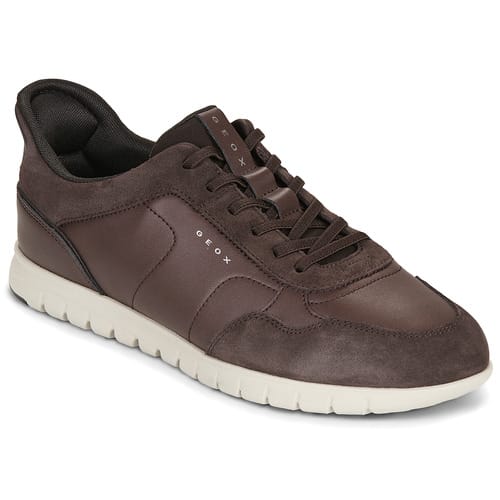Geox FLEXTRIDEZERO PLUS herensneaker van leer U66NEA 0BC22 C6005 Fast-in