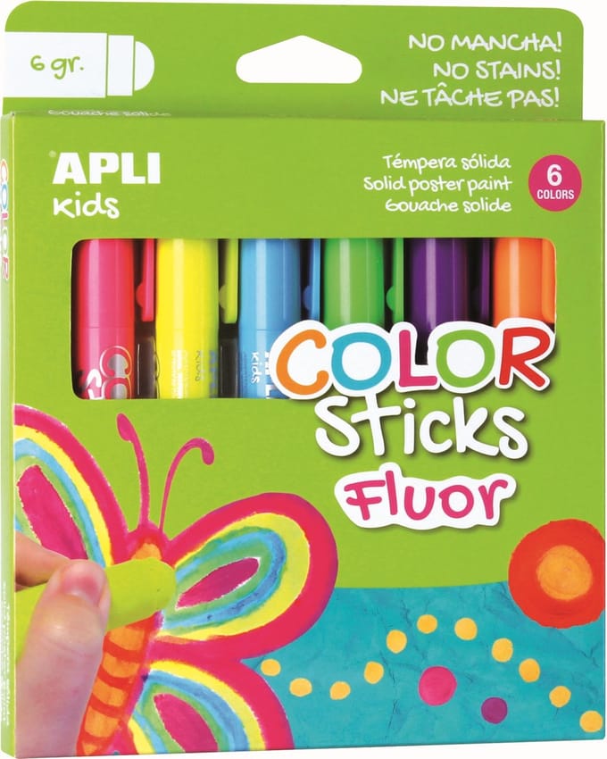 APLI KIDS VERF COLOR STICK FLUOR 6X