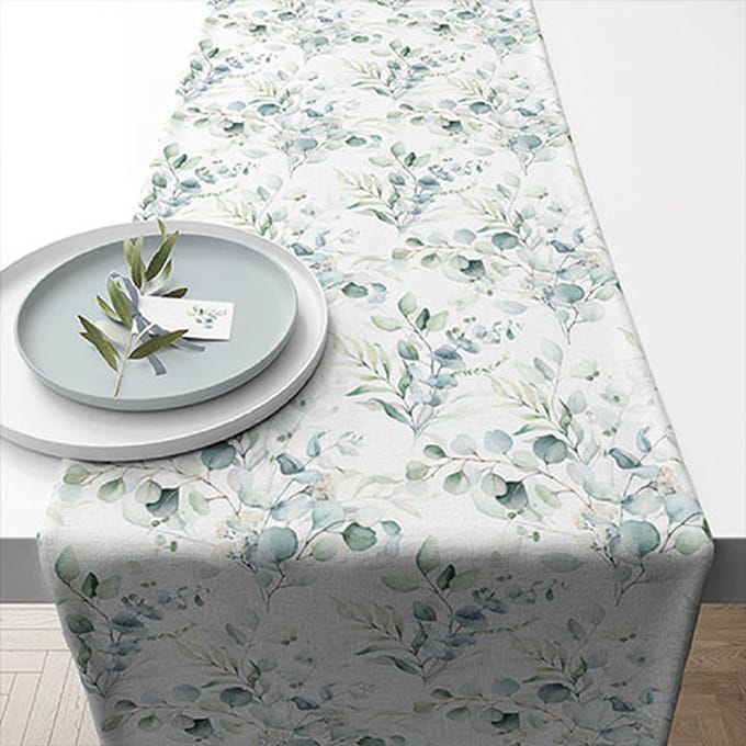 Tafelloper Eucalyptus all over - Ambiente - 40x150 cm