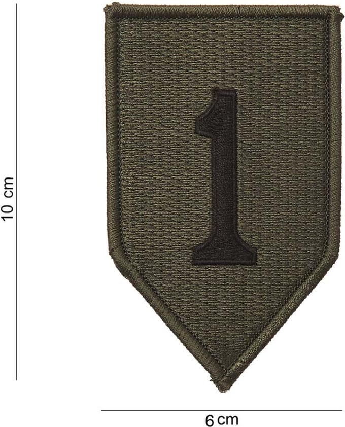 Embleem stof black one