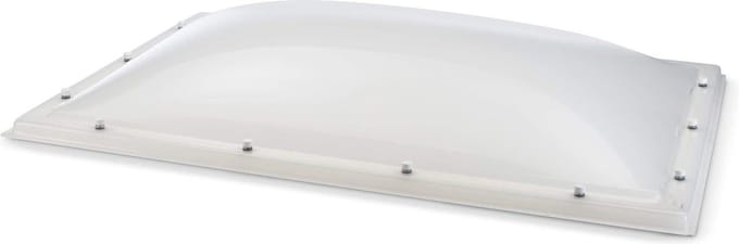 Domelite lichtkoepel enkelwandig - opaal 1000 x 1500 mm