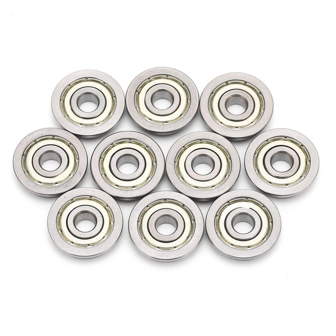 10 Stuks Printer Kogellager Mini Metaal Dubbel Afgeschermd Flens 3D Printen Mechanische Onderdelen white