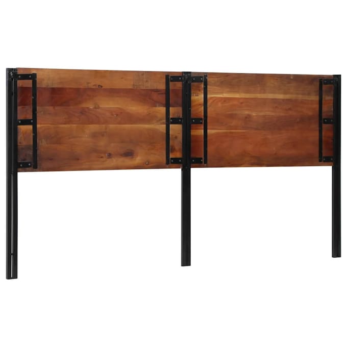 vidaXL - Hoofdeinde - 200 - cm - massief - gerecycled - en - ijzer