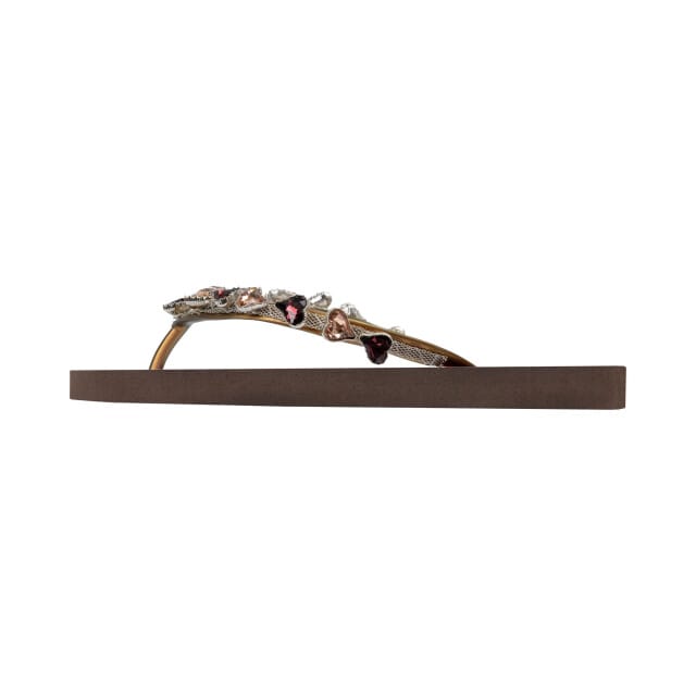 Uzurii Heart Bronze dames slipper - Bruin multi - Maat 37/38